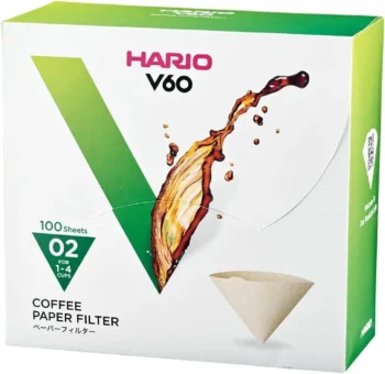 HARIO BOX Паперові білі фільтри для пуровера 02 Hario, 100 шт