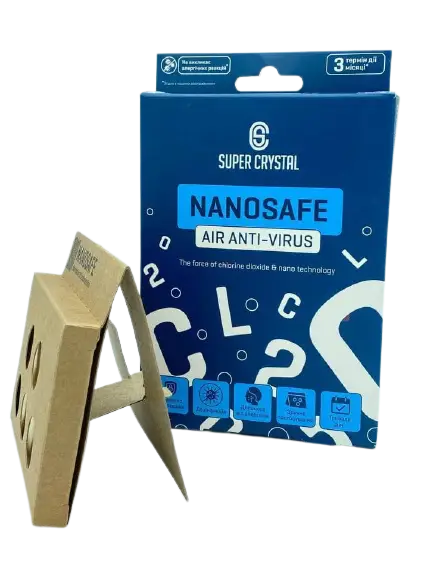 Купити Дезинфекційний засіб для санації повітря Наносейф (Nanosafe air anti-virus) SUPER CRYSTAL Дезинфекційний засіб для санації повітря Наносейф (Nanosafe air anti-virus) SUPER CRYSTAL
