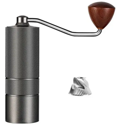 Купити Кавомолка ручна JAFFEE coffee grinder сірий металік Кавомолка ручна JAFFEE coffee grinder сірий металік