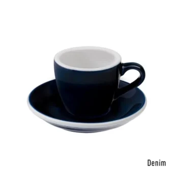 Чашка Loveramics Egg Denim 80 мл с блюдцем