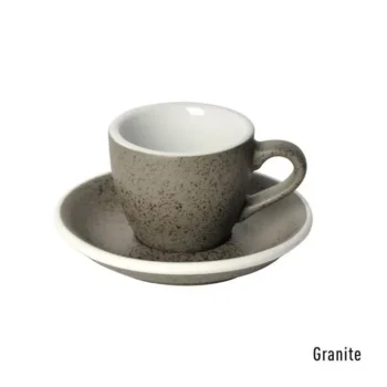 Чашка Loveramics Egg Granite 80 мл с блюдцем