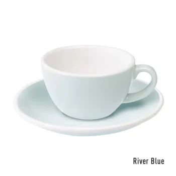 Чашка Loveramics Egg River Blue 150 мл с блюдцем