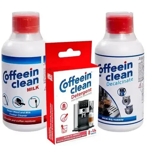 Купити Набор для полной чистки кофемашины (3 компонента) Coffeein clean Набор для полной чистки кофемашины (3 компонента) Coffeein clean