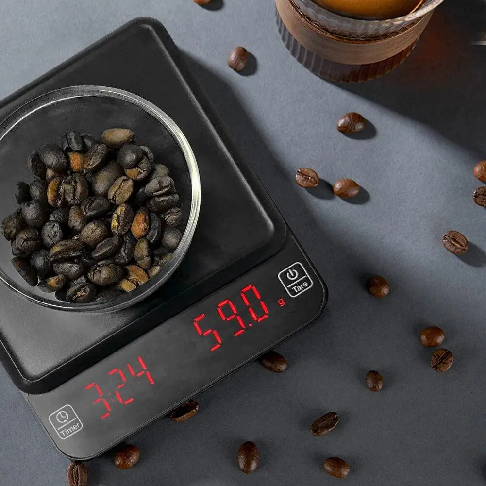 Купити Ваги Smart Еspresso USB для кави (11x13 см) з таймером Ваги Smart Еspresso USB для кави (11x13 см) з таймером