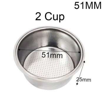 Корзина портафильтра 51 мм на 2 чашки Filter Basket Coffee