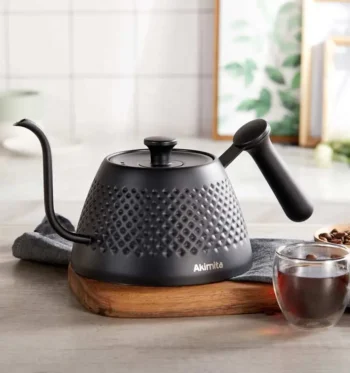 Чайник Akimita V60 1 л. для кофе с тонким носиком черный