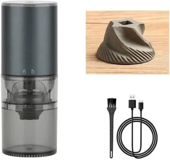 Електрична кавомолка HB-986G Electric Grinder портативна графіт