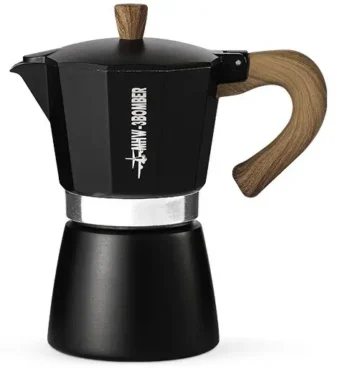 Кавоварка гейзерна MHW-3BOMBER 300 мл. Espresso Maker Moka Pot чорна