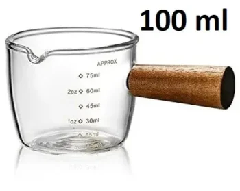 Джаг для кофе эспрессо 100 мл. APPROX стеклянный с метками