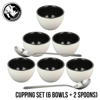 Набір чаш для капінгу кави 6 шт. + 2 ложки Rhinowares Coffee Gear