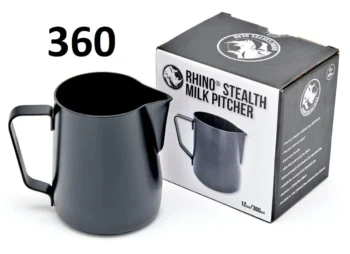Питчер Rhinowares 360 мл. Rhino Stealth Milk черный