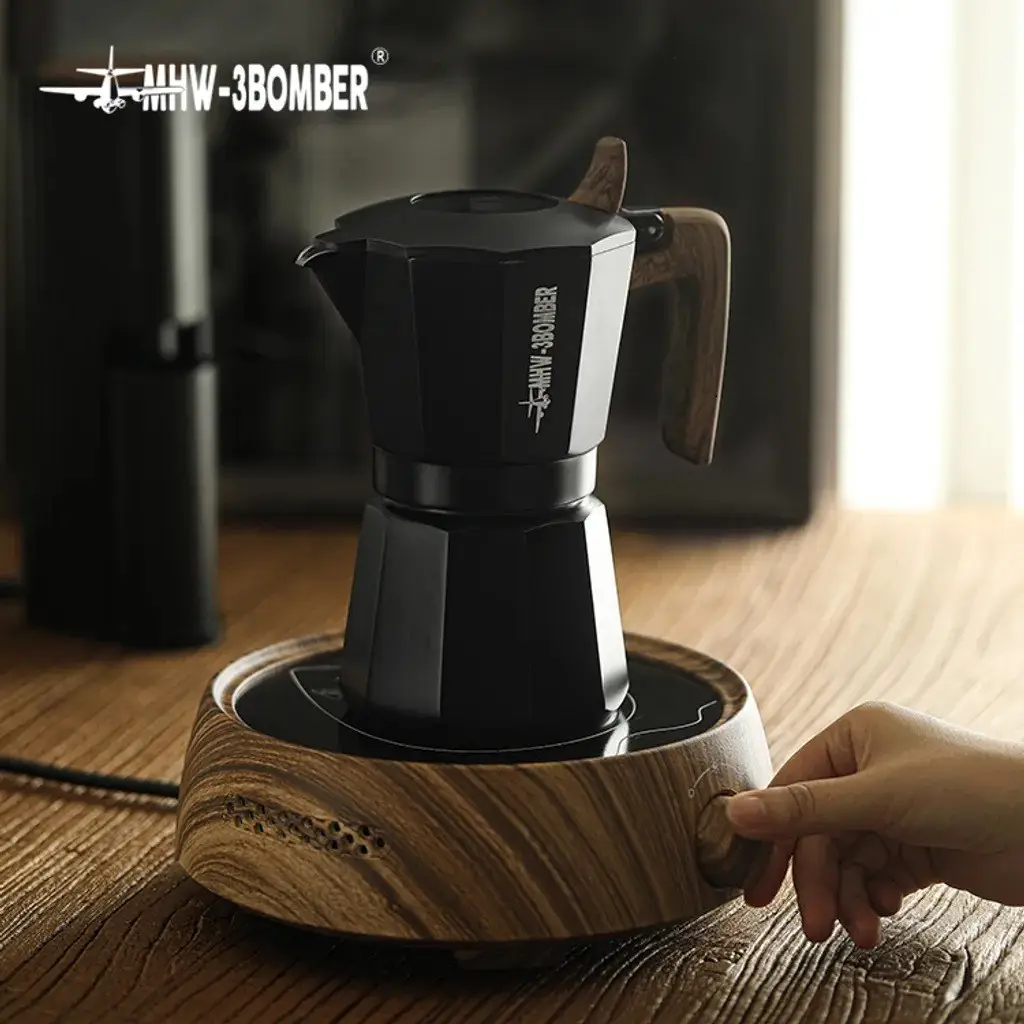 Купити Кавоварка гейзерна 180 мл. MHW-3Bomber Double Valve Moka Pot чорна Кавоварка гейзерна 180 мл. MHW-3Bomber Double Valve Moka Pot чорна