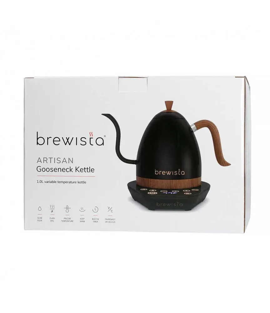 Купити ЧАЙНИК BREWISTA 1000 ML BLACK MATT WOOD ЧОРНИЙ ЧАЙНИК BREWISTA 1000 ML BLACK MATT WOOD ЧОРНИЙ