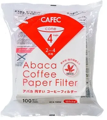ФИЛЬТРИ CAFEC ABACA FILTER CUP4 100 ШТ.