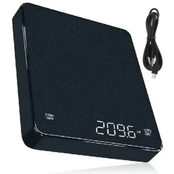 ВЕСЫ BLACK MIRROR SCALE 15X13 СМ. ДЛЯ КОФЕ