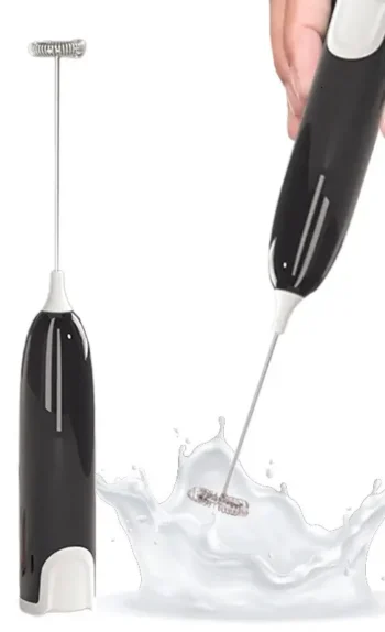 КАПУЧИНАТОР MILK FROTHER ЭЛЕКТРИЧЕСКИЙ ДЛЯ МОЛОКА ЧЕРНО-БЕЛЫЙ