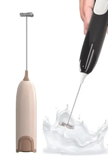 КАПУЧИНАТОР MILK FROTHER ЕЛЕКТРИЧНИЙ ДЛЯ МОЛОКА БЕЖЕВИЙ