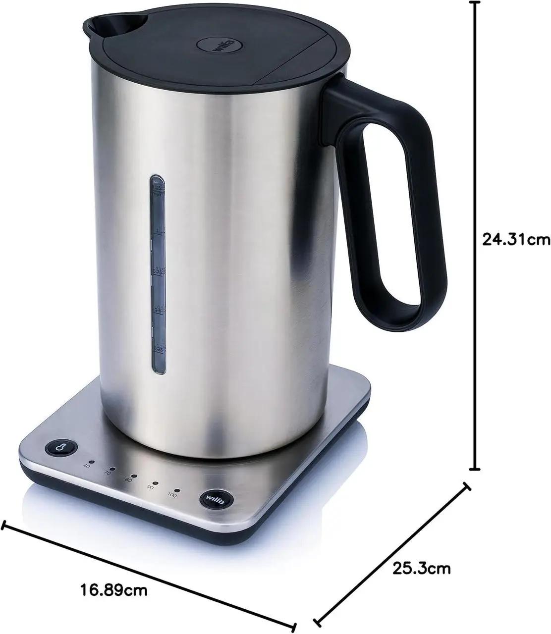 Купити ЧАЙНИК WILFA SVART FORMAT SILVER 1.25 L TEMPERATURE CONTROL ЧАЙНИК WILFA SVART FORMAT SILVER 1.25 L TEMPERATURE CONTROL