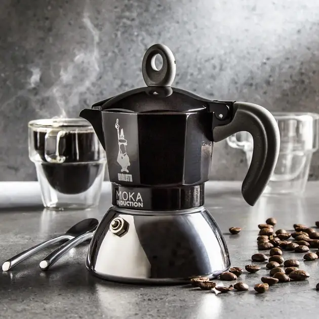 Купити ГЕЙЗЕРНА КАВОВАРКА BIALETTI 100 МЛ MOKA INDUCTION BLACK 2 ЧАШКИ ГЕЙЗЕРНА КАВОВАРКА BIALETTI 100 МЛ MOKA INDUCTION BLACK 2 ЧАШКИ