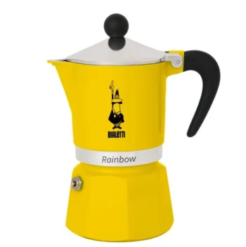Купити ГЕЙЗЕРНА КАВОВАРКА BIALETTI RAINBOW YELLOW 130 МЛ. 3 ЧАШКИ ГЕЙЗЕРНА КАВОВАРКА BIALETTI RAINBOW YELLOW 130 МЛ. 3 ЧАШКИ
