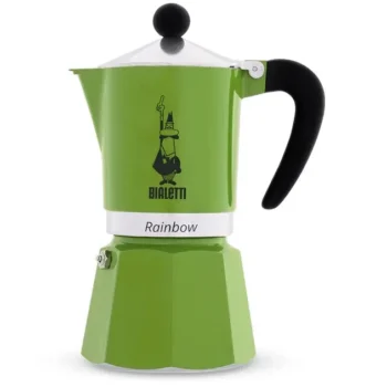 ГЕЙЗЕРНА КАВОВАРКА BIALETTI RAINBOW GREEN 270 МЛ. 6 ЧАШОК