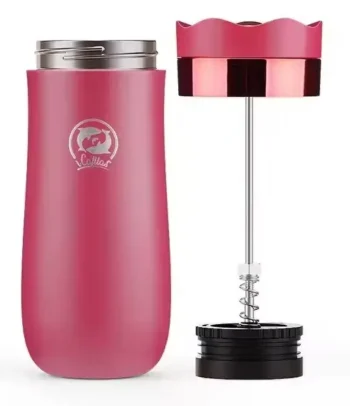 ФРЕНЧ ПРЕСС ТЕРМОЧАШКА 320 МЛ. FRENCH COFFEE PRESS ICAFILAS RED