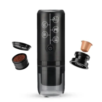 ICAFILAS TRAVEL ESPRESSO MAKER БЕЗДРОТОВА ПОРТАТИВНА КАВОВАРКА 2 В 1 ЧОРНА