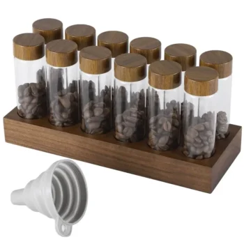СЕТ ЕМКОСТЕЙ COFFEE BEANS STORAGE TUBES 12 ШТ. ДЛЯ КОФЕ