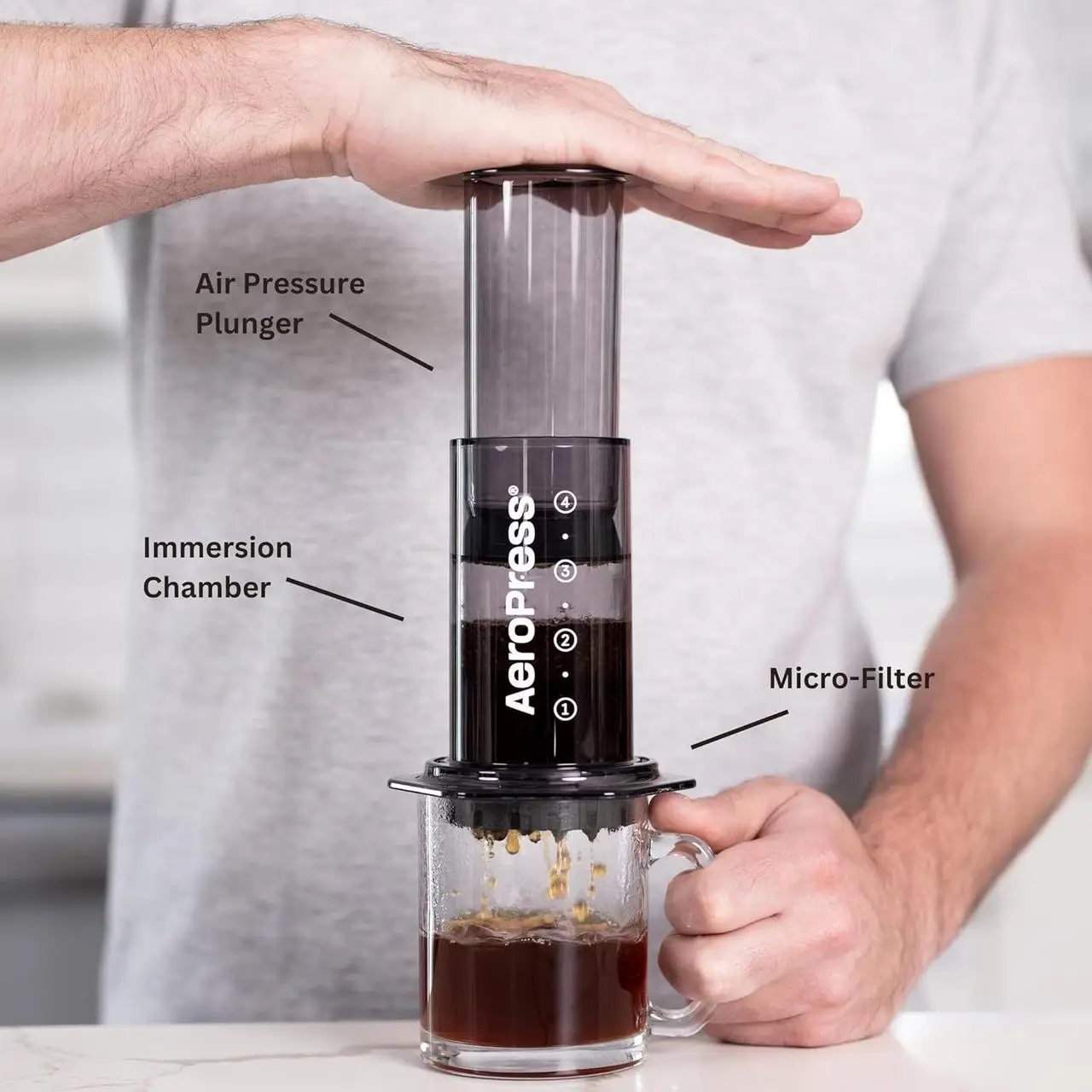 Купити АЕРОПРЕС AEROPRESS CLEAR BLACK АЕРОПРЕС AEROPRESS CLEAR BLACK