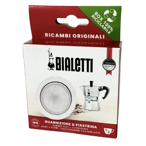 Купити Набор для Bialetti 1/2 cup LA MOKINA , уплотнитель и фильтр для гейзерной кофеварки Набор для Bialetti 1/2 cup LA MOKINA , уплотнитель и фильтр для гейзерной кофеварки