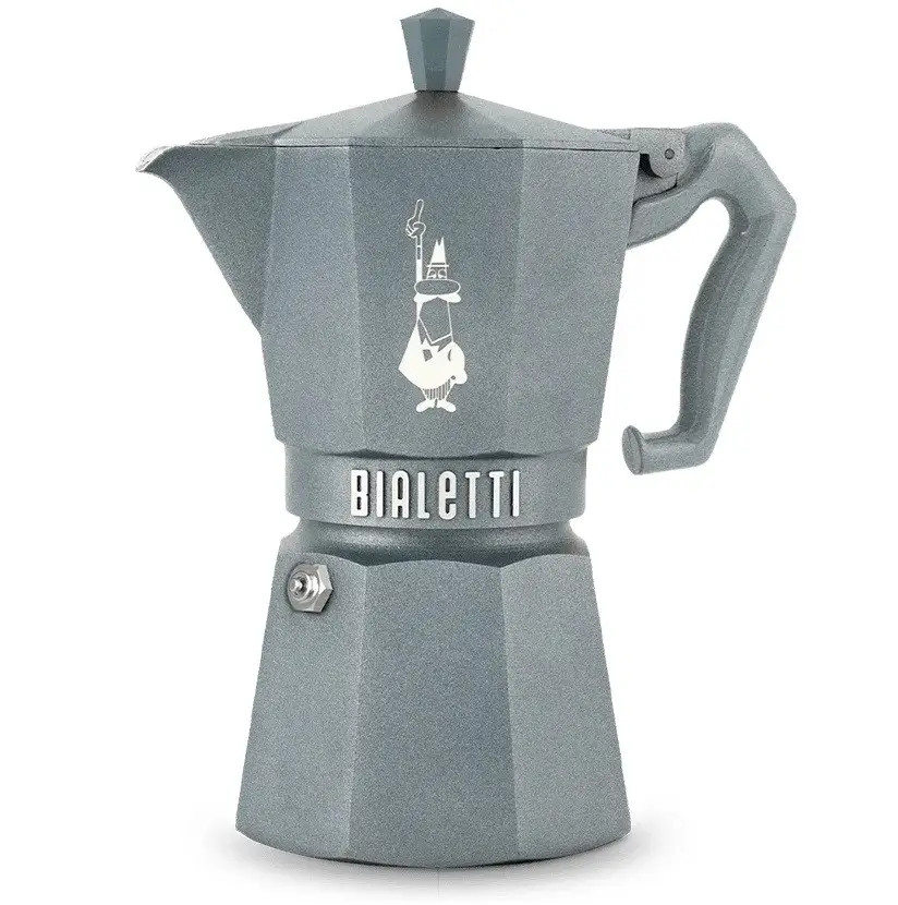 Купити Гейзерная кофеварка Bialetti Moka Exclusive Octagonal Induction Grey 6 чашек Гейзерная кофеварка Bialetti Moka Exclusive Octagonal Induction Grey 6 чашек