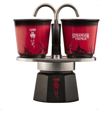 Купити Гейзерная кофеварка Bialetti Stranger Things Set Mini Express и 2 чашки Гейзерная кофеварка Bialetti Stranger Things Set Mini Express и 2 чашки