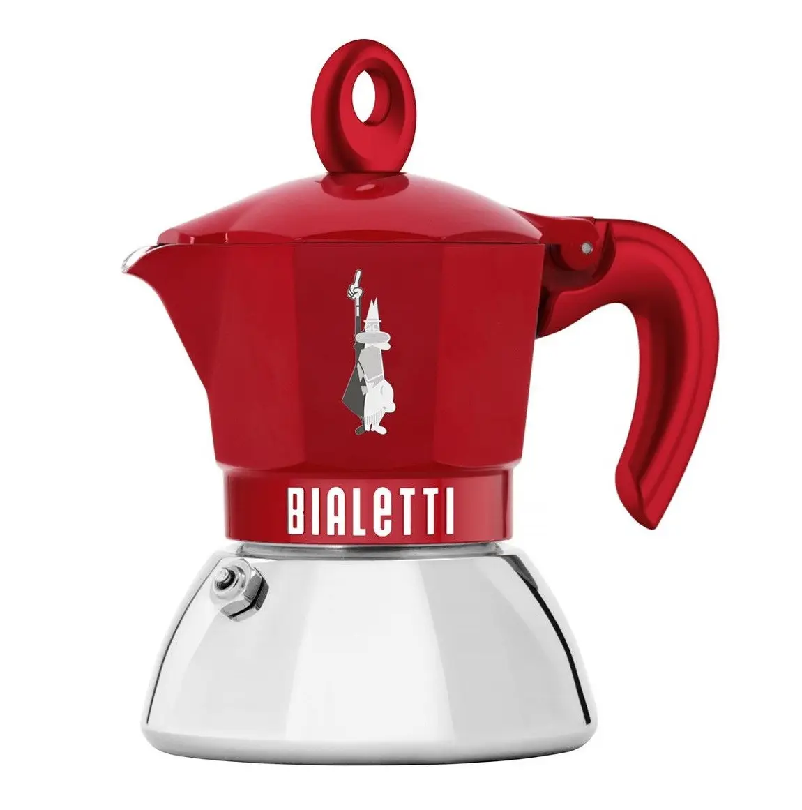 Купити Гейзерна кавоварка Bialetti Moka Exclusive Induction Red 2 чашки Гейзерна кавоварка Bialetti Moka Exclusive Induction Red 2 чашки