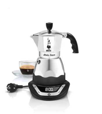 Купити Электрическая гейзерная кофеварка Bialetti Moka Timer 145 мл Электрическая гейзерная кофеварка Bialetti Moka Timer 145 мл