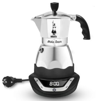 Купити Электрическая гейзерная кофеварка Bialetti Moka Timer 300 мл Электрическая гейзерная кофеварка Bialetti Moka Timer 300 мл