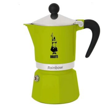 Купити Гейзерна кавоварка Bialetti Rainbow Green 130 мл. 3 чашки Гейзерна кавоварка Bialetti Rainbow Green 130 мл. 3 чашки