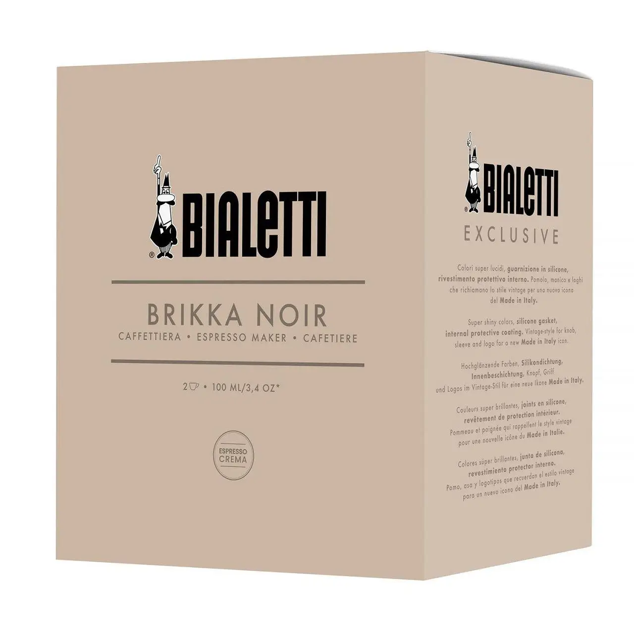 Купити Гейзерна кавоварка Bialetti Brikka Exclusive Black 2 чашки Гейзерна кавоварка Bialetti Brikka Exclusive Black 2 чашки