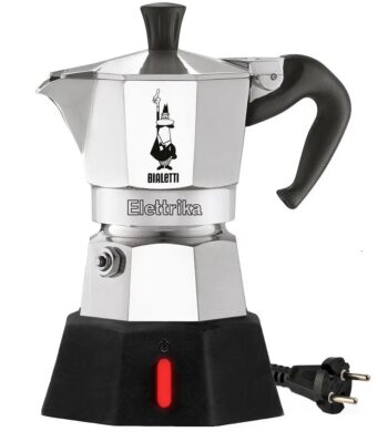 Купити Электрическая гейзерная кофеварка Bialetti Elettrika на 2 чашки 90 мл Электрическая гейзерная кофеварка Bialetti Elettrika на 2 чашки 90 мл