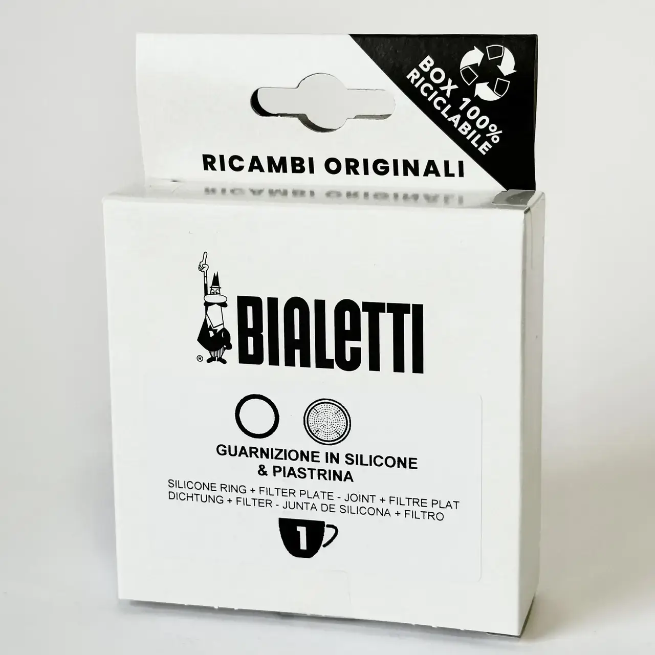 Купити Набор Bialetti 1 cup Moka Express, уплотнитель + фильтр для гейзерной кофеварки Набор Bialetti 1 cup Moka Express, уплотнитель + фильтр для гейзерной кофеварки