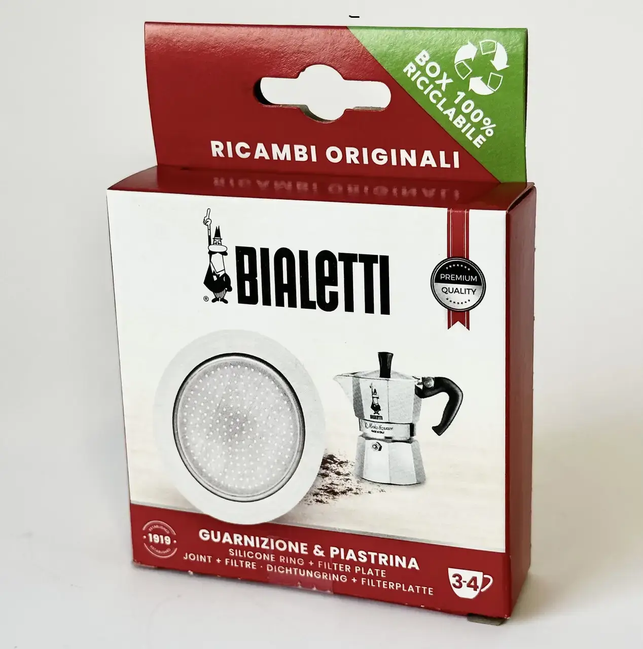 Купити Набор Bialetti 3-4 cup Moka Express, уплотнитель + фильтр для гейзерной кофеварки Набор Bialetti 3-4 cup Moka Express, уплотнитель + фильтр для гейзерной кофеварки