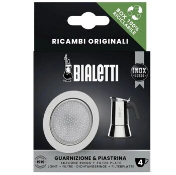 Набір Bialetti 4 cup (Venus, Musa, Kitty) ущільнювач и фільтр для гейзерки