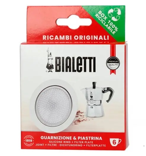 Купити Набор Bialetti 6 cup, уплотнитель и фильтр для гейзерной кофеварки Набор Bialetti 6 cup, уплотнитель и фильтр для гейзерной кофеварки