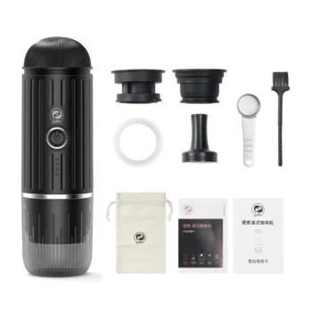 ЭСПРЕССО КОФЕВАРКА ICAFILAS PORTABLE ESPRESSO MAKER 19 BAR ПОРТАТИВНАЯ ЧЕРНАЯ