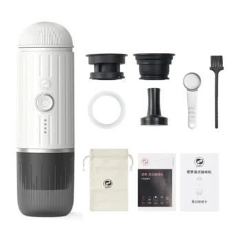 ЕСПРЕСО КАВОВАРКА ICAFILAS PORTABLE ESPRESSO MAKER 19 BAR ПОРТАТИВНА БІЛА