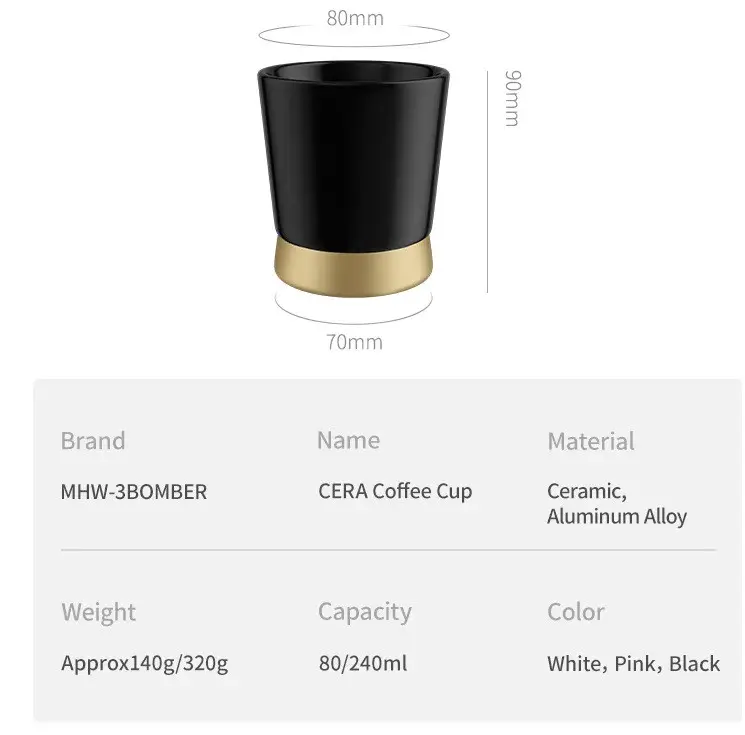 Купити ЧАШКА MHW-3BOMBER CERA SERIES CERAMIC CUP FEATURES 240 МЛ. БІЛА ЧАШКА MHW-3BOMBER CERA SERIES CERAMIC CUP FEATURES 240 МЛ. БІЛА