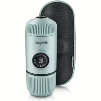 ПОРТАТИВНАЯ КОФЕВАРКА WACACO NANOPRESSO ГОЛУБАЯ С ЧЕХЛОМ