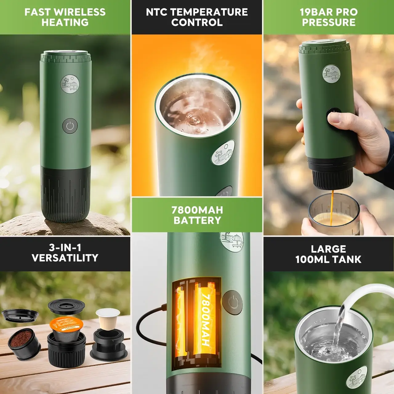 Купити ПОРТАТИВНАЯ КОФЕВАРКА ICAFILAS ESPRESSO MAKER 19 BAR С НАГРЕВАНИЕМ КРАСНАЯ ПОРТАТИВНАЯ КОФЕВАРКА ICAFILAS ESPRESSO MAKER 19 BAR С НАГРЕВАНИЕМ КРАСНАЯ