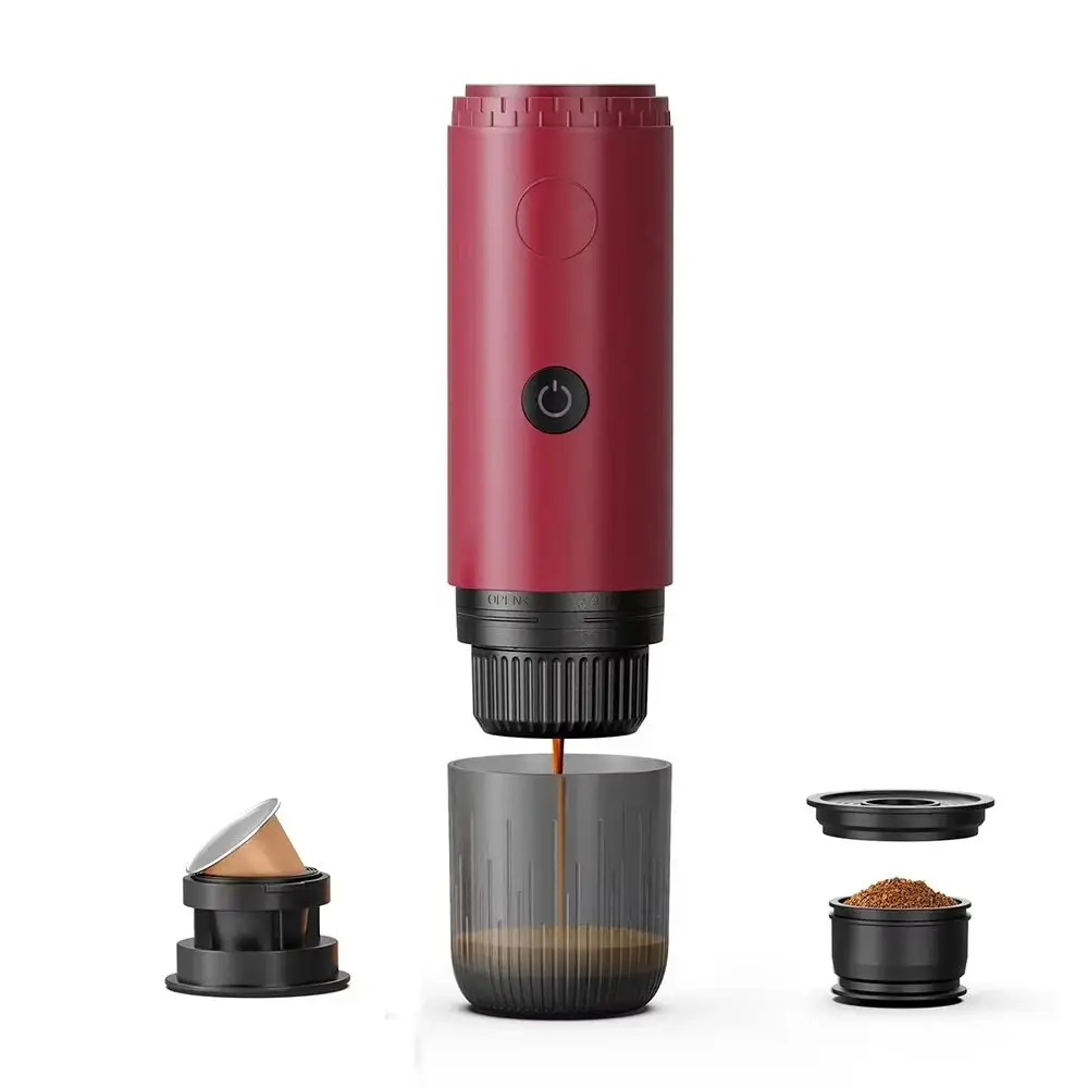 Купити ПОРТАТИВНАЯ КОФЕВАРКА ICAFILAS ESPRESSO MAKER 19 BAR С НАГРЕВАНИЕМ КРАСНАЯ ПОРТАТИВНАЯ КОФЕВАРКА ICAFILAS ESPRESSO MAKER 19 BAR С НАГРЕВАНИЕМ КРАСНАЯ