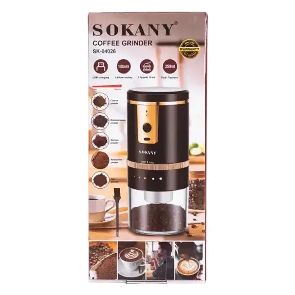 Купити КАВОМОЛКА АКУМУЛЯТОРНА SOKANY SK-04026 КАВОМОЛКА АКУМУЛЯТОРНА SOKANY SK-04026