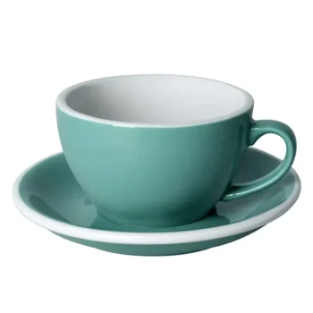 ЧАШКА LOVERAMICS EGG TEAL 300 МЛ С БЛЮДЦЕМ